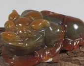 Jade Pixiu with Coins Certified Documented Grade A Flawless Chicken Blood Red Jadeite Pi Xiu Dragon Artifact Hand Carved Museum Pc.
