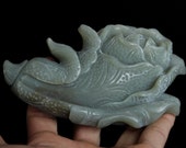 Jade Cabbage Huge Chinese AAA Grade Flawless Celery Green Jadeite Artifact Stunning Ancient Hand Carved Museum Piece