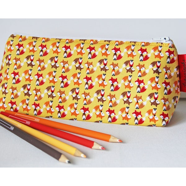 Fox Pencil Case Etsy