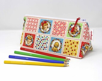 Cute girls 3D Pencil Case, Multiple Sizes Available, Great gift for girls