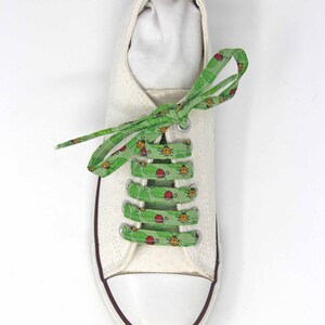 Ladybirds Cotton Shoelaces, Canvas Shoes, Sneakers, Pretty Feet, Great Gift for Musicians