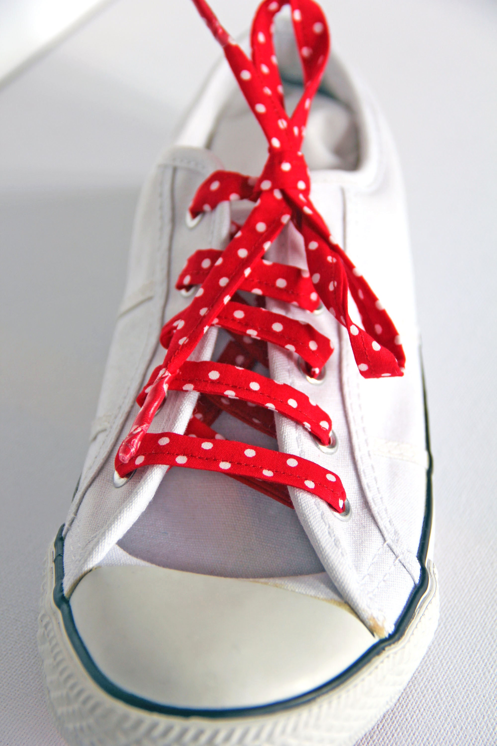 Lime Green Polka Dot Cotton Shoelaces Summer Shoes Canvas Etsy UK