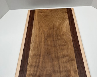 Tabla de cortar de madera hecha a mano: veta natural, acabado apto para alimentos