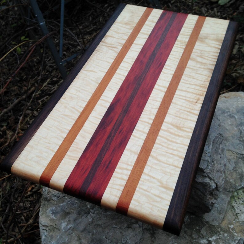 Handmade Exotic Wood Cutting Board FREE SHIPPING Etsy