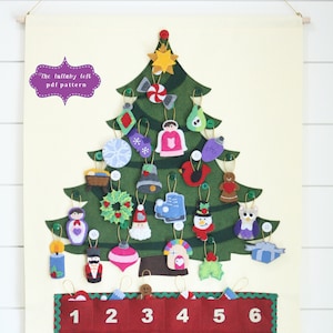 Christmas Tree Advent Calendar Pattern 29 Ornaments PATTERN Instant Digital Download Merry Christmas image 3