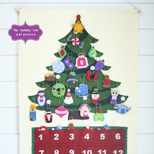 Christmas Tree Advent Calendar Pattern • 29 Ornaments • PATTERN • Instant Digital Download • Merry Christmas!