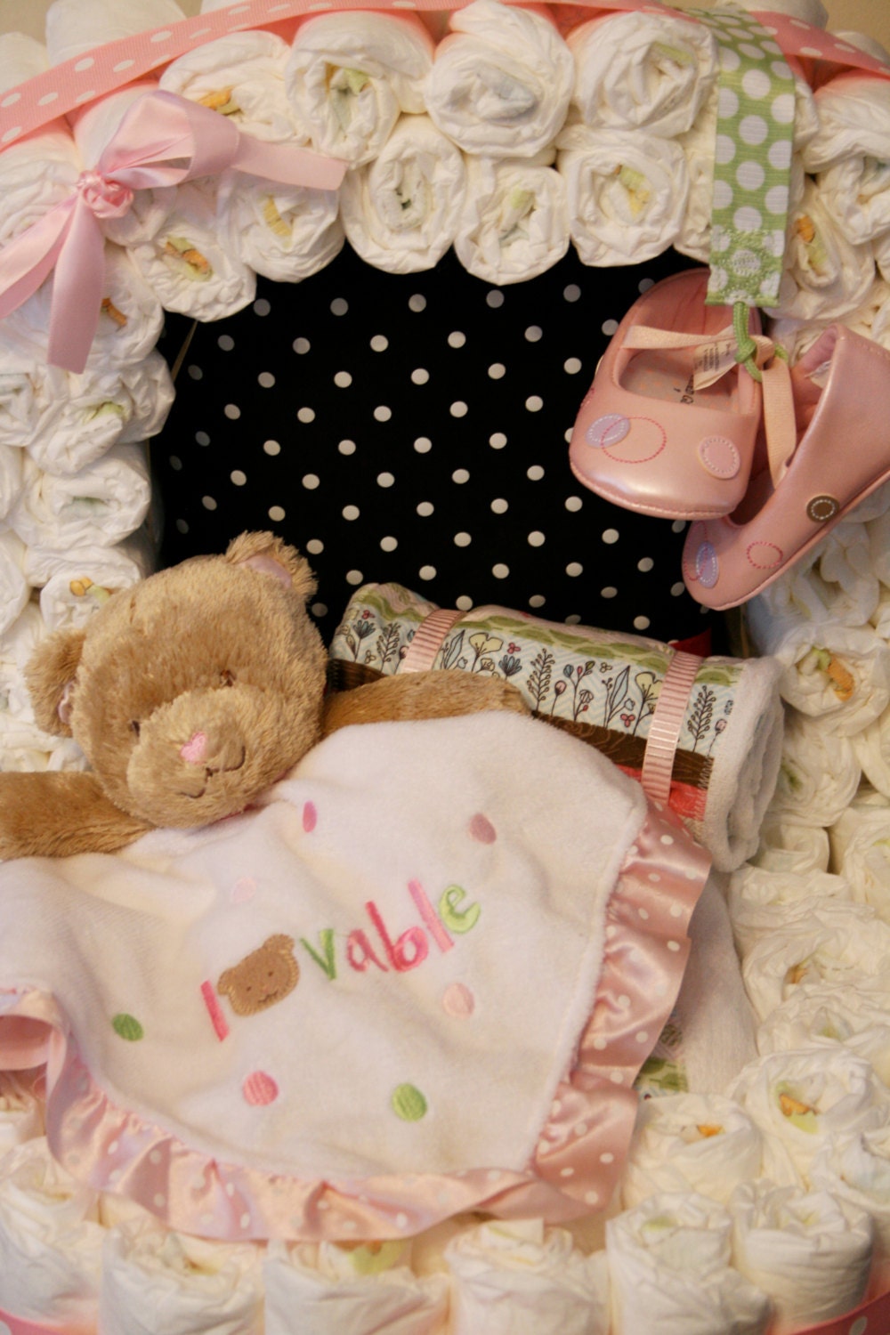 Diaper Bassinet • PATTERN • Diaper Cake for a Baby Shower • Expectant ...