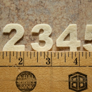 Wool Felt Advent Calendar Numbers 1 to 24 • 1&quot; height