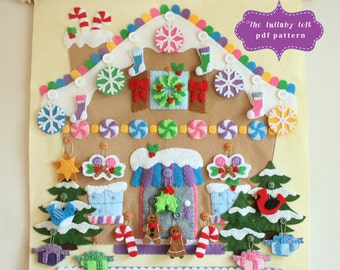 Gingerbread House Advent Calendar Pattern • 24 Ornaments • PATTERN • Instant Digital Download