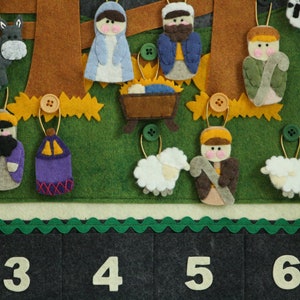 Nativity Advent Calendar PATTERN Instant Digital Download Merry Christmas image 2