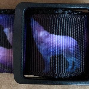 Dog Collar "  * Wolf * 1" adjustable side  release buckle or martingale