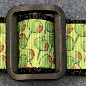 5/8&quot; Cat * Kitty collar * Olive *  * Adjustable Breakaway Buckle Collar