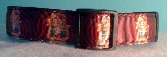 Custom Dog Collar Dark Side of Alice Adjustable Buckle OR