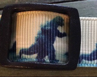 5/8" Cat * Kitty collar *  Godzilla  * Adjustable Breakaway Buckle Collar