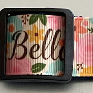 Dog Collar &quot;  BELLA  * One inch  * 1&quot; adjustable buckle or martingale