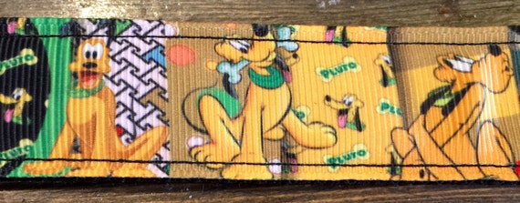 Custom Obroża Dla Psa Pluto Regulowana Klamra Lub Martingale Kołnierz Kocham Mojego Psa Obroże Na Etsy