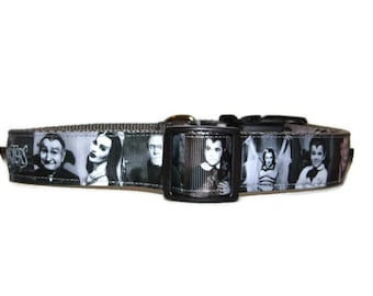 Custom Dog Collar  * The Munsters * * Adjustable Buckle  OR Martingale**I Love My Dog Collars on Etsy