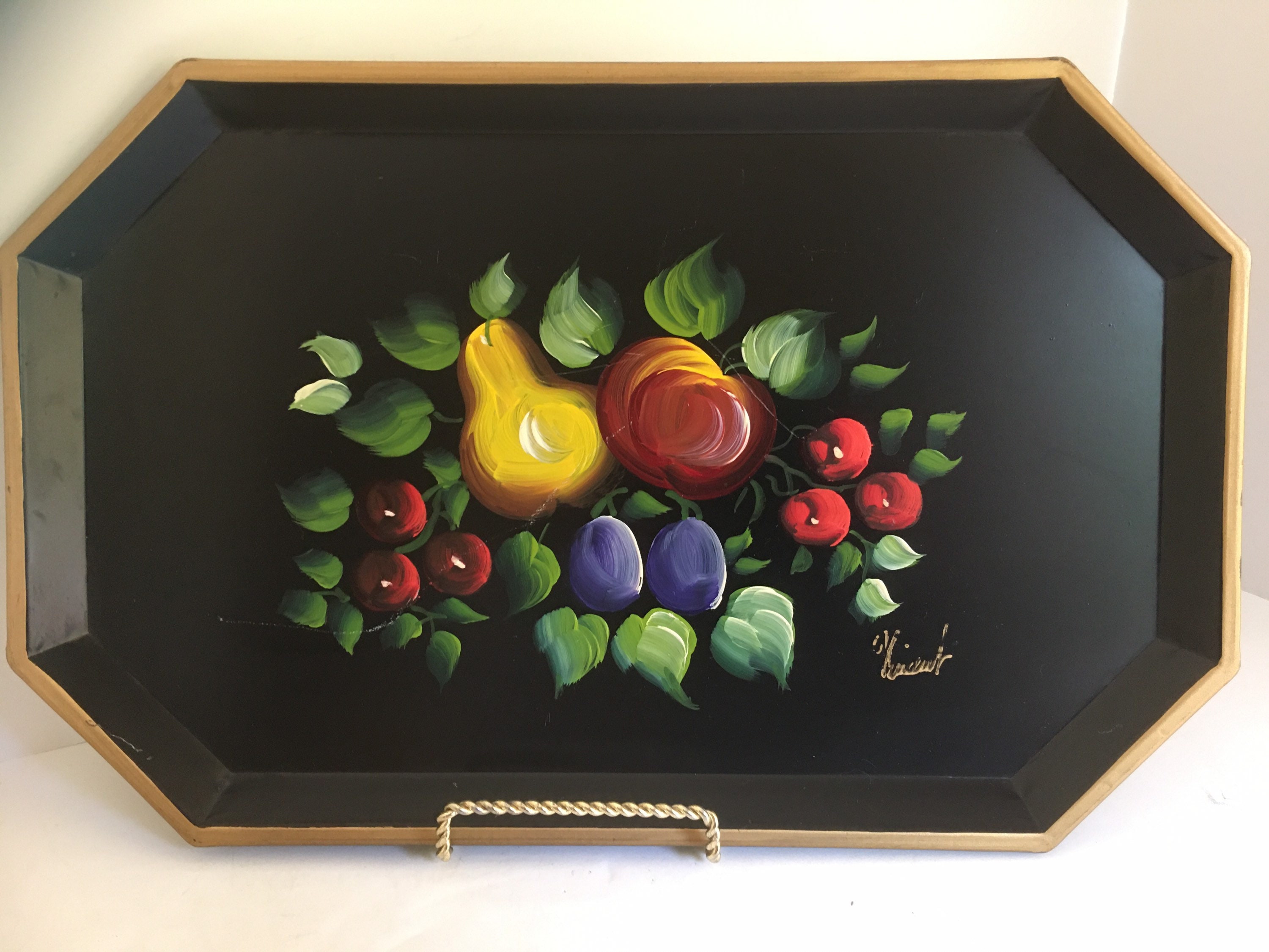 Hand Painted Tray - Etsy