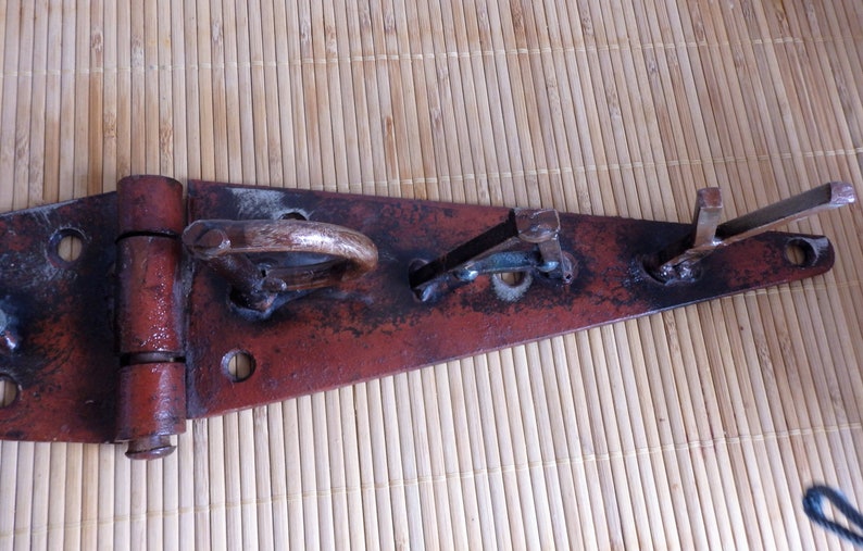 Hand Made Scrap Metal Art Metal Art Welded Sign Industrial Decor.