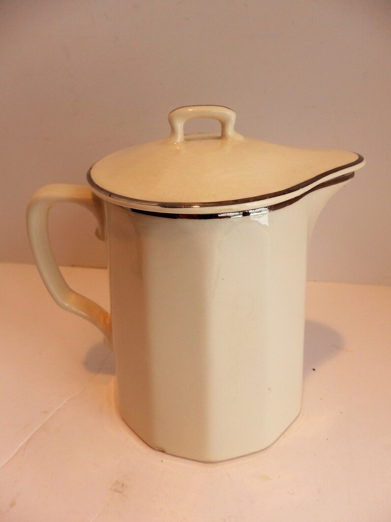 Harker Pottery Hotoven Amy Pattern Covered Pitcher. Etsy