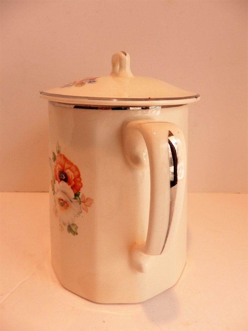Harker Pottery Hotoven Amy Pattern Covered Pitcher. Etsy