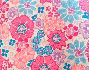 Vintage  Floral Wallpaper. 1960's .