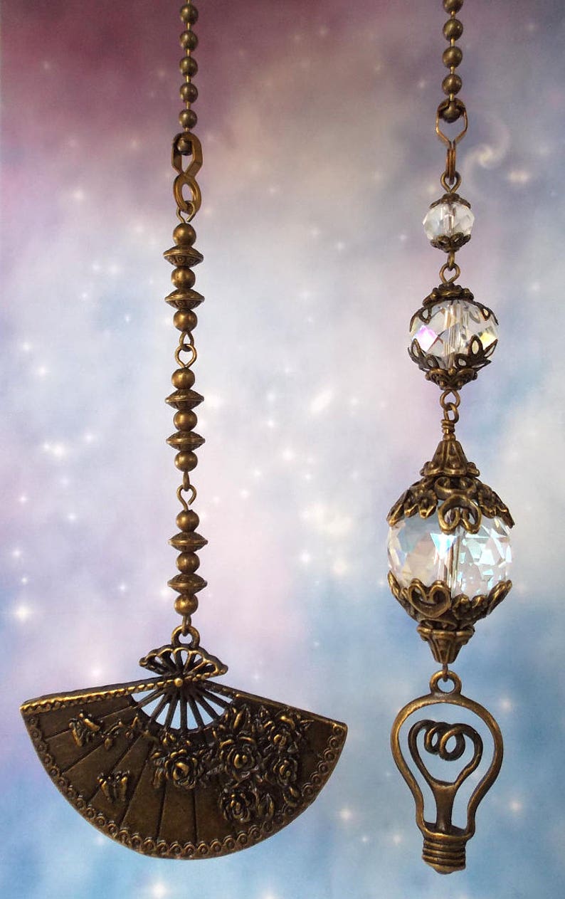 Crystal Fan Pulls Light Pulls Ceiling Fan Pulls Lamp Pulls Etsy