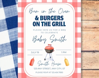 Baby-Q Baby Shower Invitation: Gender Neutral Template