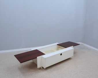 Modular lacquered coffee table with bar FIARM 1960s