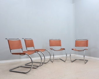 MR10 cantilever chairs Ludwing Mies Van der Rohe 1980s