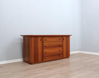 1970s Italian design brutalist-modernist geometric sideboard