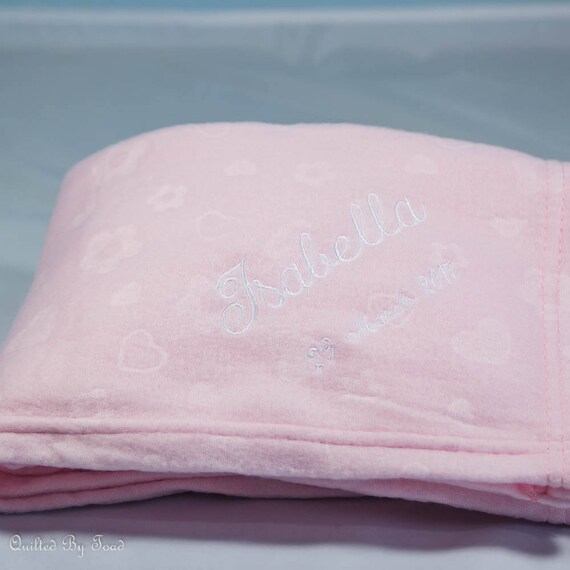 personalised fleece baby blanket