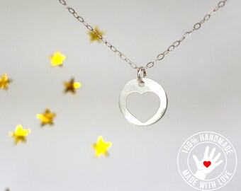 Christmas Gift For Mom, Mother Necklace, Mothers Day Gift, Moms Birthday, Mummy Gift, Tiny Heart Necklace