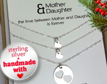 Mommy Necklace. Mom Daughter. Mother Daughter necklace. Mothers day. Christmas gift