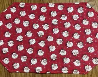 Santa Claus Holiday Christmas Placemats Set of 4