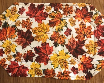 Fall Leave Toss Placemats Set of 4