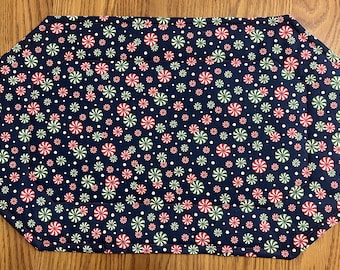 Peppermint Candy Christmas Placemats Set of 4