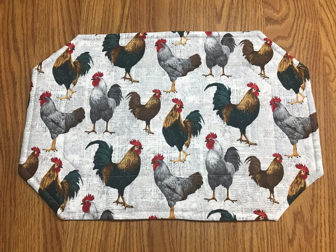 Placemat Pattern EASY With Template Included Make 8 Sided or Etsy