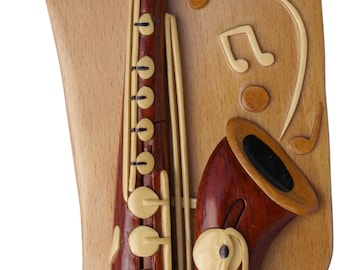 Boîte puzzle pour saxaphone