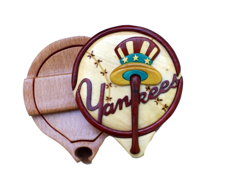 New York Yankees Limited Addition Intarsia Puzzle Box - Etsy