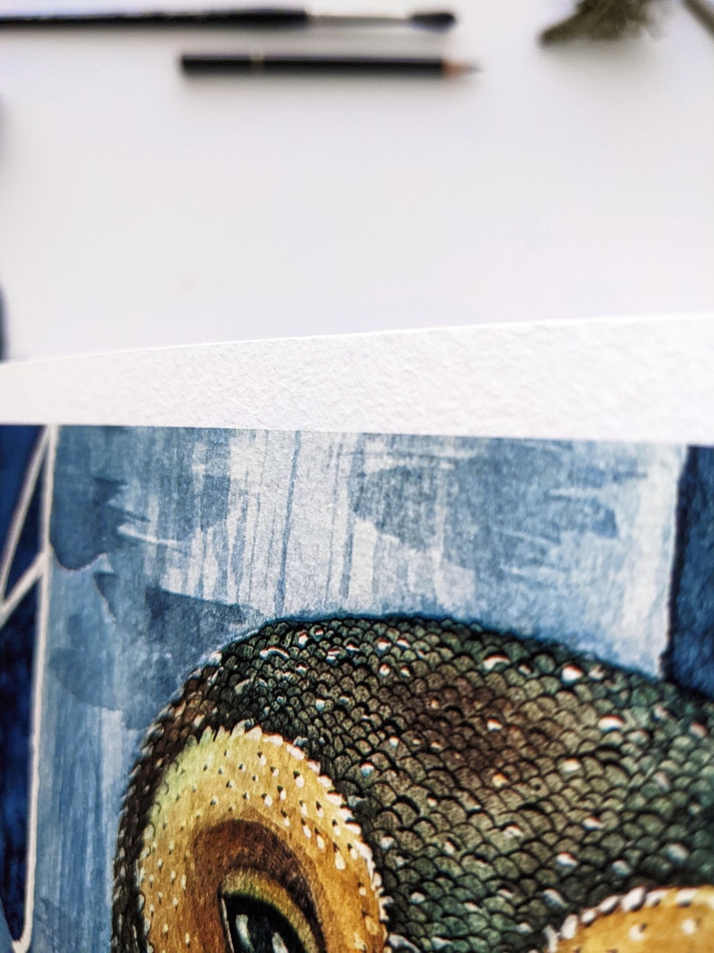 Fine Art Giclée Print of an Owl / Majestic Owl Portrait / Cottagecore decor / Watercolour Art Print / Original Owl Art / Artsy Gift image 4