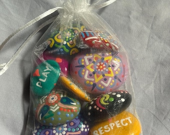 Inspirierende Mandala-Steine Wundertüte - 10er-Set