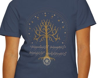 T-shirt unisex LOTR Boho, tinta in capo, T-shirt del Signore degli Anelli, T-shirt unisex LOTR, T-shirt Tolkien, T-shirt Rings of Power, T-shirt Boho LOTR