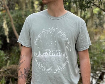 T-shirt: Herr der Ringe, Garment-Dyed