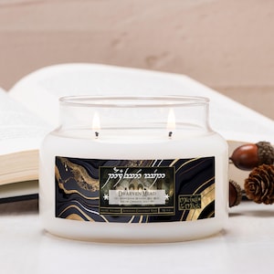Spiced Oat Milk Candle: Dwarven Mead Scent, 12oz Soy Wax