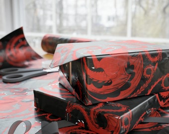 Dragon Wrapping Paper: Fantasy Banner Gift Wrap