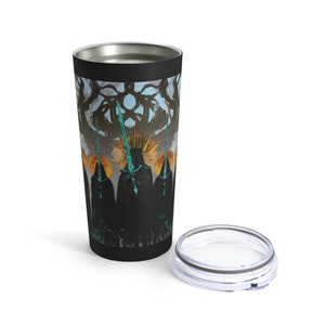 Vaso de viaje de 590 ml inspirado en El Señor de los Anillos: Espectros de 9