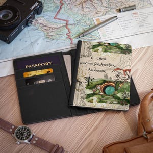 LOTR Adventure Faux Leather Passport Cover, RFID Blocking image 2