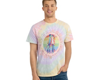 LOTR Gay Pride Tie-Dye Tee, Spirale, Camicia Pride del Signore degli Anelli, T-shirt Hobbit Gay Pride, Hobbitcore, Gay, Lesbiche, Maglietta Queer