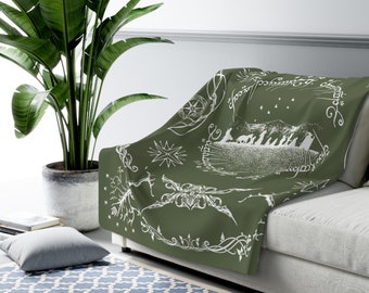 Fellowship Sherpa Fleece Blanket, Lord of the Rings Blanket